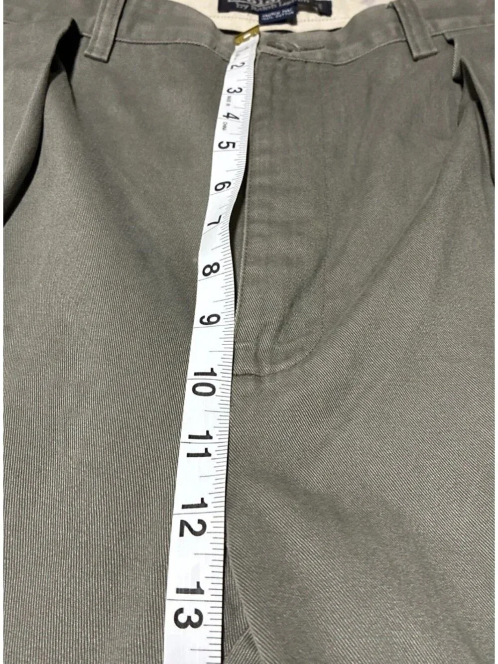 Heavyweight Gray Twill Work Trousers Mens 38x29 Flat Front Straight Leg Durable